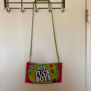 Current Mood Lime and Black Zippered Pouch